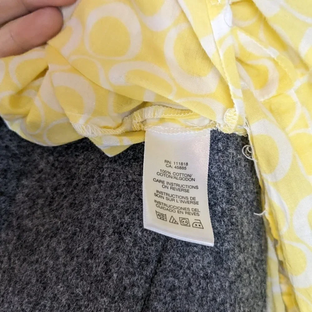 Michael Kors yellow tunic top medium